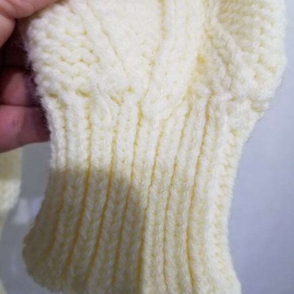 Vintage Blake & Manley Cable Knit Sweater Crew Neck Acrylic No Size Tag - Picture 6 of 10